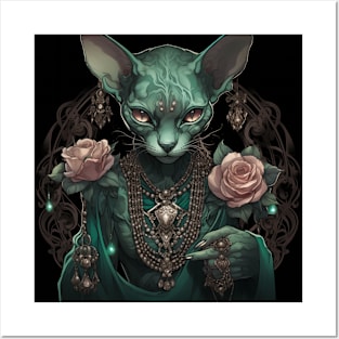 Emerald Sphynx Posters and Art